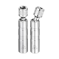 GIBOHOM Zündkerzenschlüssel 14mm und 16mm, 2 Stück Magnet Universal Flexibel Zündkerzenschlüssel Satz Werkzeuge zum Entfernen für die Autoreparatur