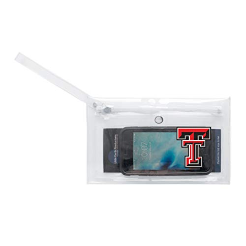 Image of NCAA Texas Tech Red Raiders Unisex Ncaancaa Ticket Wristlet, Clear, 9 inch by 5.25 inch
