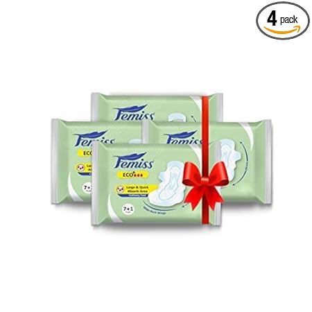 Femiss Dry Feel Day ECO+ Extra Large Snaitary Pads(Pack of 32)