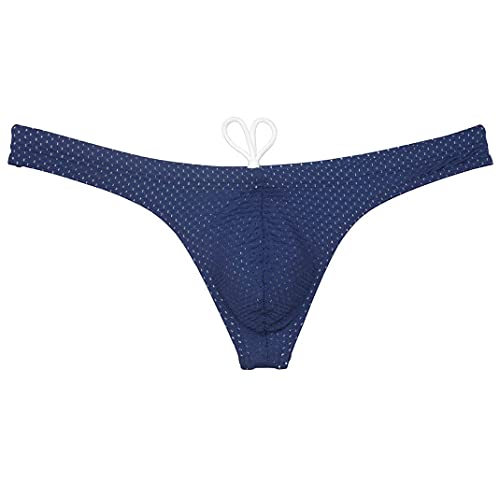 Men's Tan Swim Thong Breathable Holes Bikini Swimwear Board Surf Trunks Pouch Tangas Swimsuit3