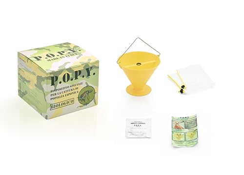 P.O.P.Y. | Kit Trappola Popillia Japonica, con Feromone e Sacchetti Raccolta, Soluzione Completa per il Controllo degli Insetti