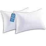JOLLYVOGUE Pillows Queen Size Set of 2 for Sleeping, Soft and Supportive Bed Pillow with Down Alternative Filling for Side and Back Sleepers, Hotel Collection, 30x20 Inches