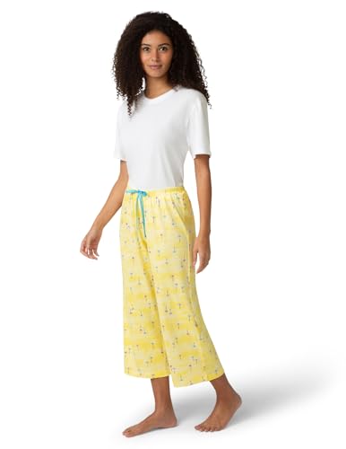 Image of HUE Women's Summer Vacation Pajama Separates, Soft, Whimsical Print Pjs with Tropical Beach Themes, Flip Flops, Cocktails