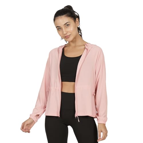 BlissClub Veste compacte AerLight | Veste légère | Veste à capuche | Coupe décontractée | Manches longues, Blessy Blush, 2XL