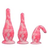 YAXZA 3 Größen Analplug Anal Dildos Silikon Groß Buttplug Realistischer Dildo mit Saugnapf Anus Dilatator Prostata Massager Masturbation Butt Plug Sexspielzeug Für Frauen Männer Extrem sex(L)