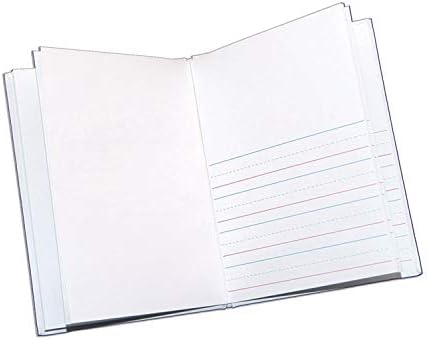 Ashley Productions ASH10701BN Hardcover Blank Book, Primary Line, White, 8" x 6" Portrait, Pack of 12