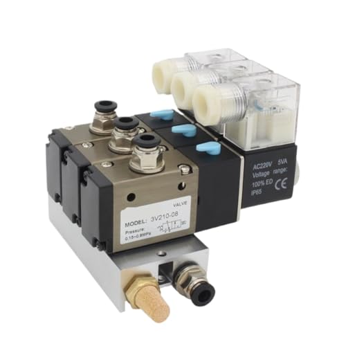 Électrovanne 24V DC 6mm avec collecteur 4 stations normalement fermée