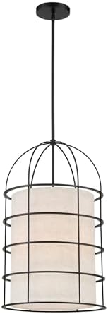 Minka Lavery 2154-66A Gateway Park Pendant, 4-Light, 240 Total Watts, 14-in H x 23.5-in W, Coal Black