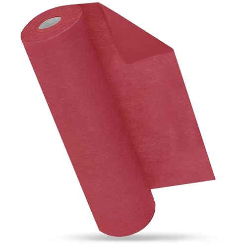 Moderno Tischläufer Tischdeko in Rot (30 cm x 25 m) Festliche Dekoration für Geburtstage & Hochzeiten Partydeko & Hochzeitsdeko vielseitiges Tischband