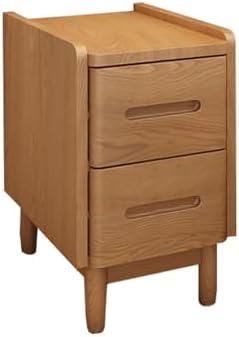Modern Wood Nightstand with 2 Drawers, Stylish Bedside Table & Sofa Side Table, Versatile Furniture for Bedroom, Living Room, Home Decor