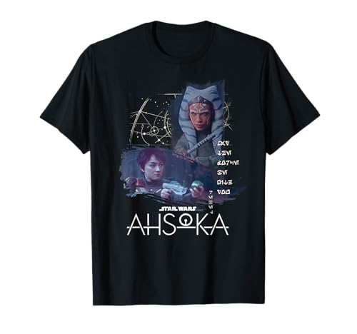 Star Wars Ahsoka Part Four Sabine Rebel Aurebesh Disney+ T-Shirt