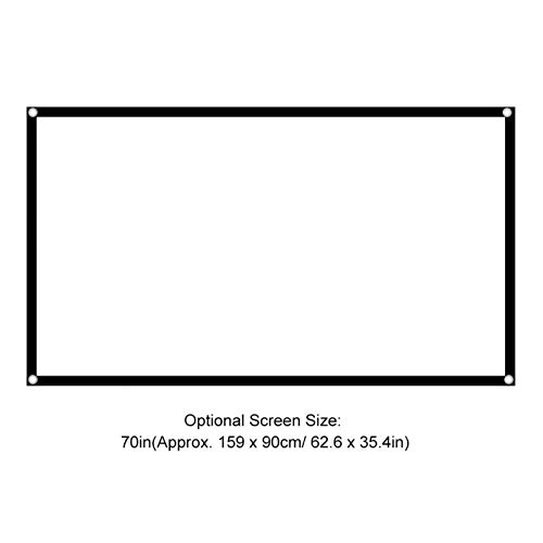 Pantalla de proyector portátil plegable 70 pulgadas 16:9 HD miniatura 2
