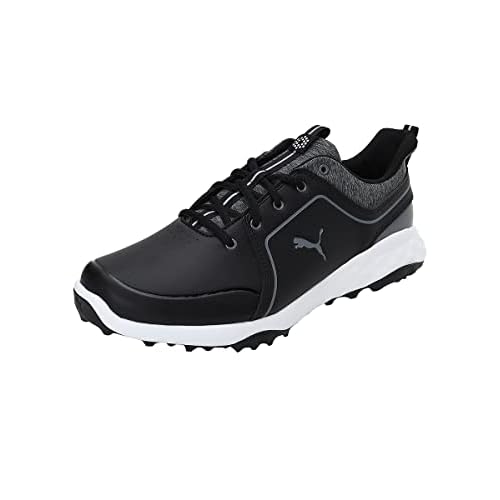 Puma Herren Grip Fusion 2.0 Golfschuh, Black-Quiet Shade, 43 EU