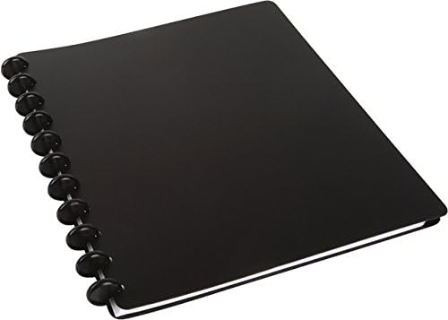 Spiral-Bound Arc Notebook - Polypropylene, Refillable, Black, A4, 60 sheets - 21996