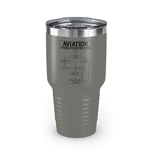 Teegarb Letter Blanket 850 ml Becher aus Edelstahl, humorvolle Flugzeugbesatzungen, Flugzeug, Flugzeug, Flieger, Liebhaber, urkomisch, Flugzeug, Schwimmflugzeug, Transport, 850 ml, Grau