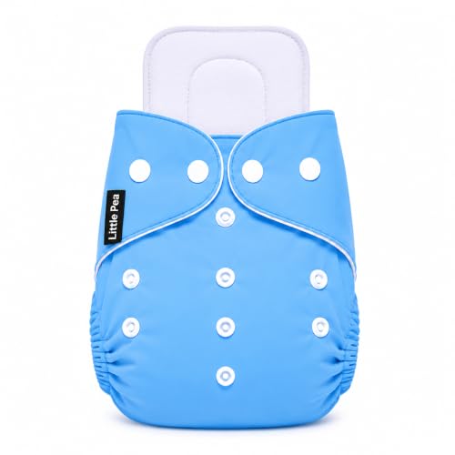 Image of Little Pea Reusable Cloth Diapers + Insert Pad | Adjustable, Washable,Freesize (Newborn To 2 Years) | Pack of 1