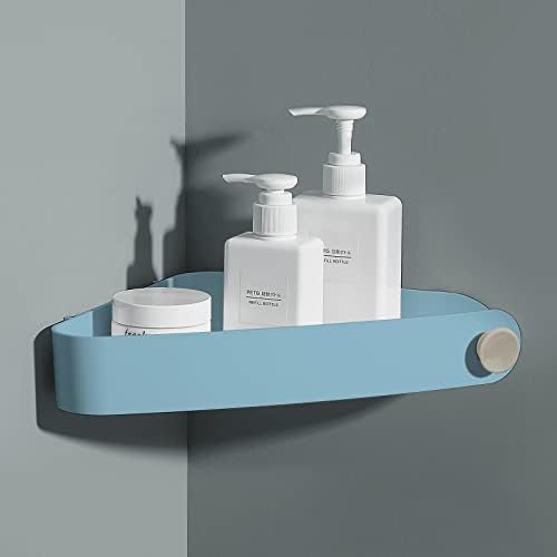 Corner Shower Caddy, Bathroom Corner Shelf, Shower Shelf for Bathroom Storage, Shower Organiser with Adhesive Stickers for Bathroom & Kitchen, White