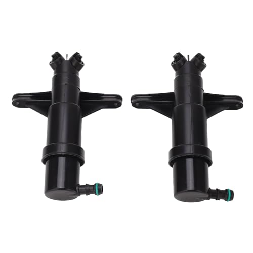 KIMISS 1 par de Boquillas de Lavado de Faros Izquierdo y Derecho Jet 61677038415, 61677038416 Boquilla de Lavado de Faros ABS Chorro de Líquido de Lavado de Faros para Serie 5 E60