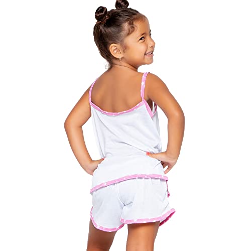 KIT 2 Pijama Baby Doll Infantil Curto Estampado Short Doll - Variados - M