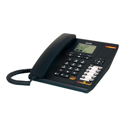 ALCATEL Temporis 880 PRO - Téléphone Fixe Filaire Professionnel - Bibloc - Grand Écran Alphanumérique - Indicateur Lumineux - Volume Réglable - Touche...