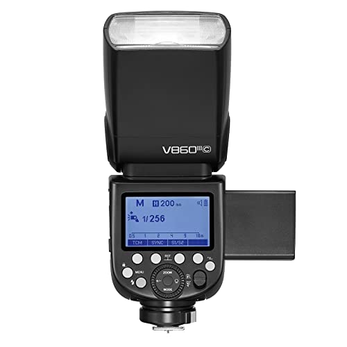 Ficha técnica Godox V860III-C Flash con Disparador X3-C para cámara Canon Flash Speedlite 7,2 V 2600 mAh batería de Iones de Litio 2,4 G inalámbrico HSS 1/8000 1,5 s Tiempo de Reciclaje V860II-C actualizado - Fernando Cortés