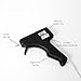 Keratin Fusion Extension Glue Gun by The Hair Shop, Hot Tool for Melting Keratin Glue Sticks to Craft Hair Extensions Adhesives, Safe for Hot Glue Sticks for Arts & Crafts