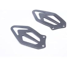 Bestem Carbon Fiber Rearset Foot Mount Heel Guard Plates for 2015-2019 BMW S1000RR
