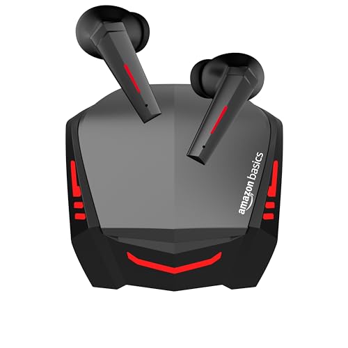 Image of AmazonBasics True Wireless in Ear Earbuds with Mic, BT 5.3, Upto 60 Hrs Playtime, Deep Bass Sound, Fast Charge, Comfort Fit Ergonomic Design, ENC, Battery Indicators
