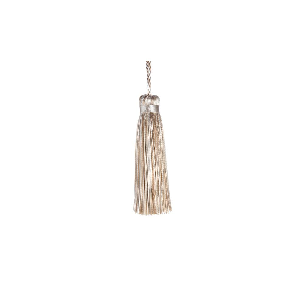 Jones Florentine Key Tassels (Beige/Ivory) - Hanging Decorative Tassel - Ornament - Fabric, Cord - Home Decor - Housewarming