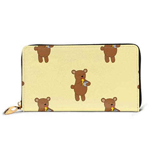 Preisvergleich Produktbild JHGFG Mode Handtasche Reißverschluss Brieftasche Eisbär Telefon Kupplung Geldbörse Abendkupplung Blockieren Leder Brieftasche Multi Card Organizer