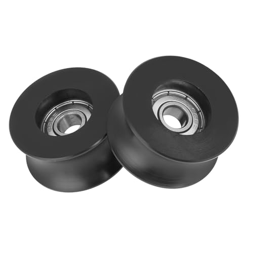 4 Stück Riemenscheibe U Nut Rollen, 0840UU U Nut Rollenführungsrad 8 x 39,5 x 20,1 mm U Nut-Riemenscheiben für Türen Fenster Mechanische Antriebsgeräte