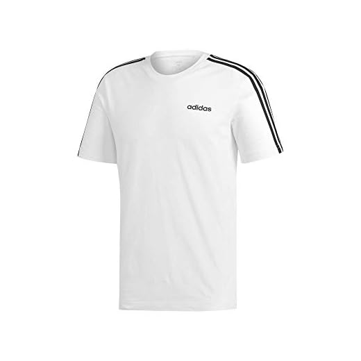 adidas E 3s tee T-Shirt, Hombre, White/Black, M