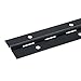 MEETOOT 2PCS 6x1inch Black Stainless Steel Metal Piano Hinge with Screw Suitable for Door Cabinet Toolbox and Wooden Box