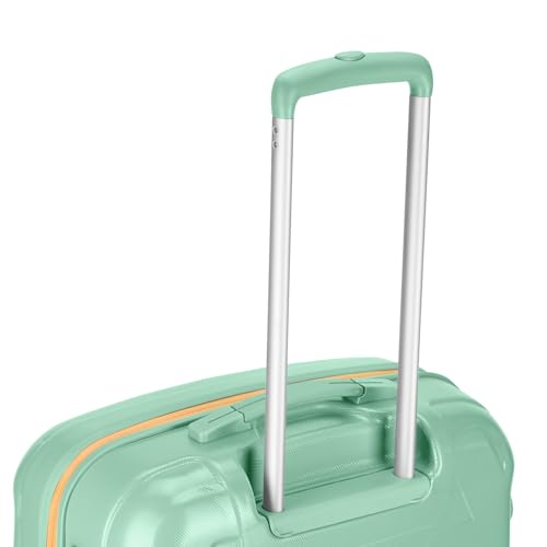 Image of Skybags Graphiq Check-in 66 cm(Medium) Polycarbonate 8 Spinner Wheels Trolley Bags for Travel Hard Case Luggage, Lightweight Bag with TSA Lock & Scratch Resistant with 5 Years Warranty (Marine Green)