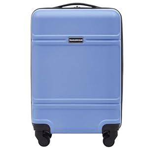 Travelers Club Spinner Luggage, Skyline Blue, 22-Inch Carry-On