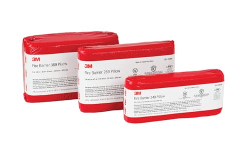 Image of 3M Fire Barrier Pillows FB269, Medium Size, Self-Contained, Intumescent, Re-enterable, Re-Useable, 2 in x 6 in x 9 in, Case of 16