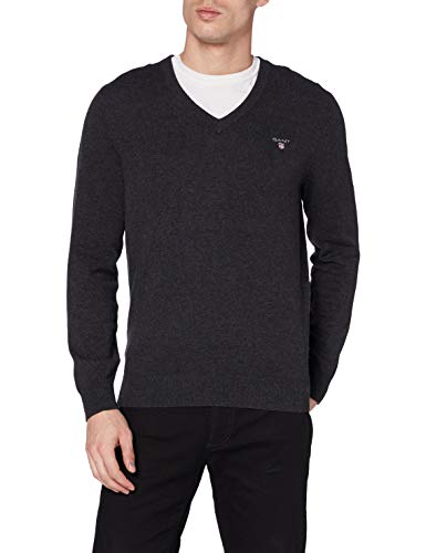 GANT Superfine Lambswool V-Neck Sweater – Stylish Winter Wear GANT Superfine Lambswool V-Neck Sweater – Stylish Winter Wear