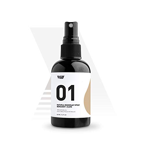 01 Natural Deodorant - Plant Based Fragrances Only - Cruelty-Free and Aluminum-Free - Ideal for Sensitive Skin and Safe for Kids - Bergamot and Elemi