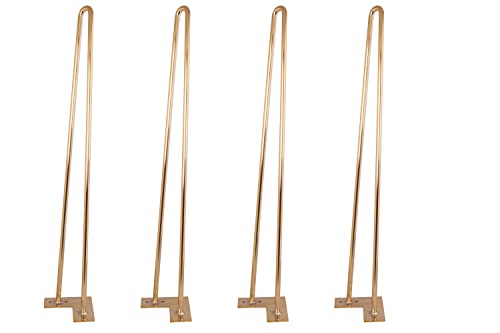 Hairpin Legs (Electroplated Gold) DIY Industrial Strength Mid Century Modern