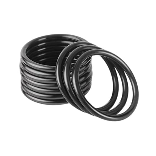 DORKIN Anelli per rubinetti, 10 O-ring in gomma nera, diametro esterno 55 mm/diametro interno 45 mm/diametro filettatura 5 mm, resistenti all'olio e alle alte temperature.