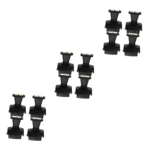 Roulettes de chaise de bureau pour sol de maison et lot de tapis de pied réglables