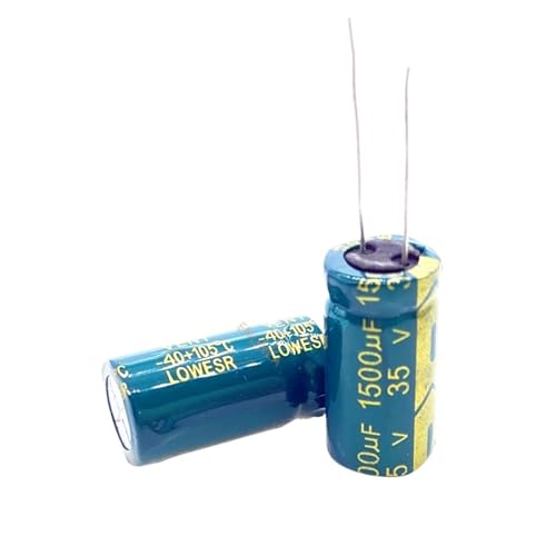 Condensateur électrolytique 1500uF 35V 13x25mm haute fréquence pour carte électronique
