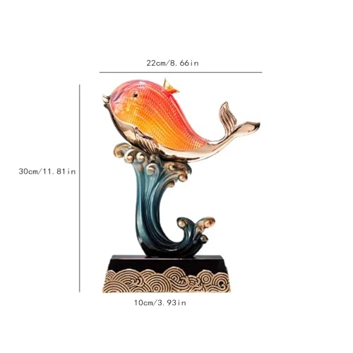Décoration animale haut de gamme avec cette élégante statue de dauphin - 2