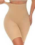 Yeblues Tummy Control Shapewear, High Waisted Shapewear Shorts for Women, Seamless Comfy Body Shaper Underwear Girdle Thigh Slimmer Under Dress Nude X-Large