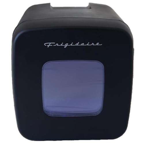 Frigidaire Retro 12 Can 9 Liter Mini Beverage/Skincare Cooler, Includes 110V home power cord & 12V DC car adapter, Thermoelectric cooling - EFMIS351-BLUE