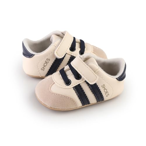 Image of Baby Boys Girls Sneakers Toddler Non-Slip Soft Rubber Sole First Walking Shoes Infant Newborn Crib Dress Shoes