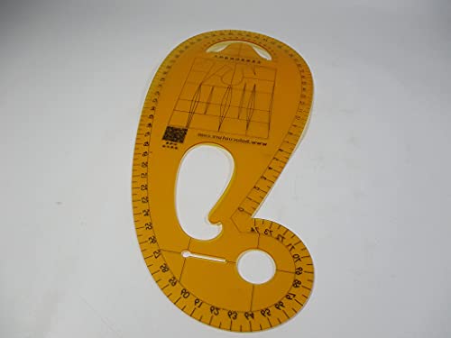 1PCS Garment Pattern-Making Curve Ruler and Curved line Garment Structure Design 13.3 * 29.2CM3