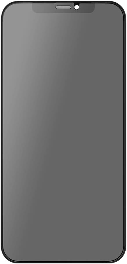 Promate Matte Privacy Screen Protector for iPhone 12, Premium Anti-Glare 9H Hardness Tempered Glass Protector with Touch Sensitivity, Scratch-Resistant, Shatter Protection and Anti-Microbial, APEX-I12