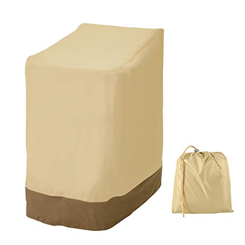 JTWEB Copertura per Sedie Impilabili 420D Oxford Protezione Impermeabile Antivento e Anti-UV per Sedie da Giardino