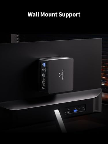 MINISFORUM UM890 Pro Mini PC, AMD Ryzen 9 8945HS (up to 5.2GHz) Mini Computers, 32GB DDR5 RAM& 512 PCIe 4.0 SSD, Mini Desktop Quad Display HDMI/DP1.4/USB-C, AMD Radeon 780M/Dual LAN 2.5G — view 6
